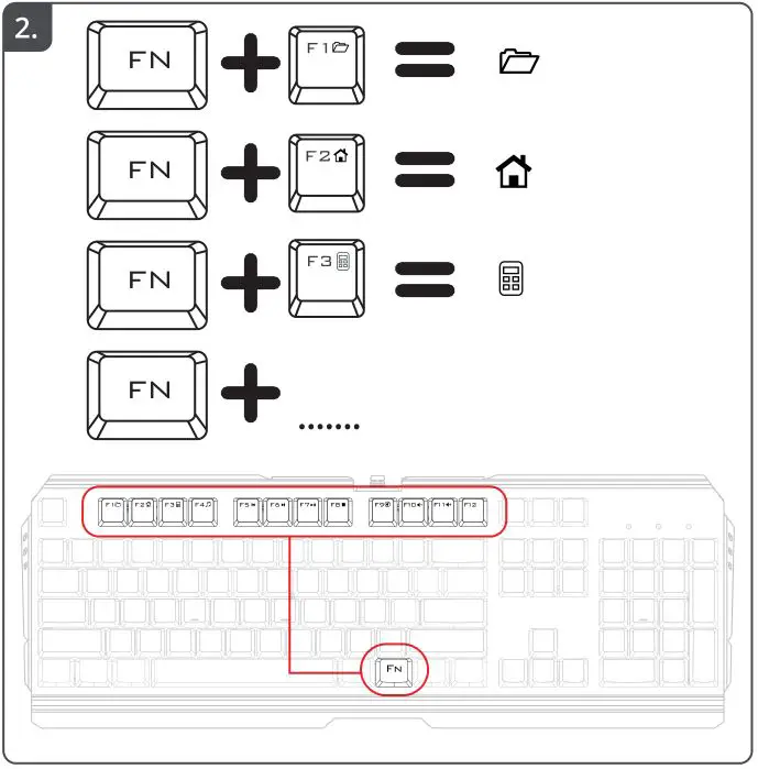 Trust Scarr Mechanical Keyboard - Function