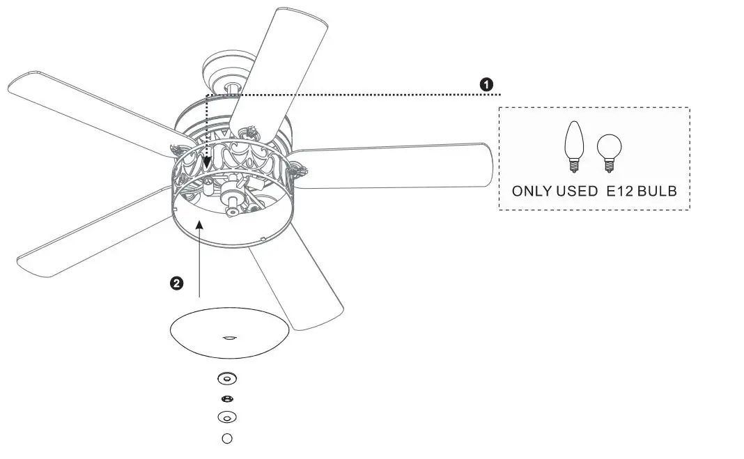 COSTWAY-ES10021US-52-Inch-Glass-Fan-Lamp-fig-16