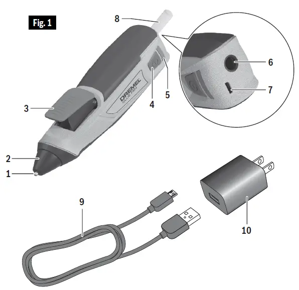 DREMEL HSGP-01 Cordless Glue Pen-6