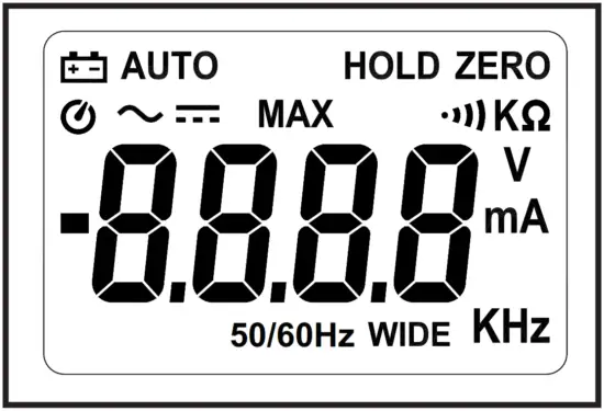 CHAUVIN ARNOUX F 65 Clamp meter Digital CAT III 600 V Display - Fig 2