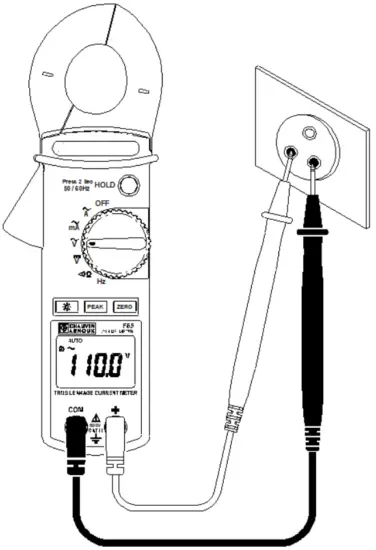 CHAUVIN ARNOUX F 65 Clamp meter Digital CAT III 600 V Display - Fig 7