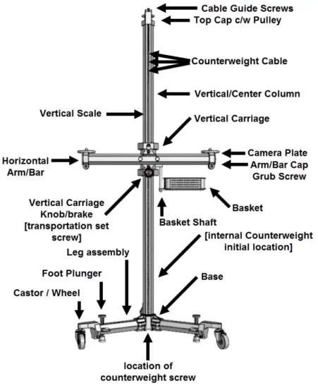 Studio Titan STA 01 380 Digital Studio Camera Stand - Fig 2
