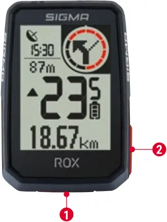 SIGMA ROX20 - BUTTON FUNCTIONS