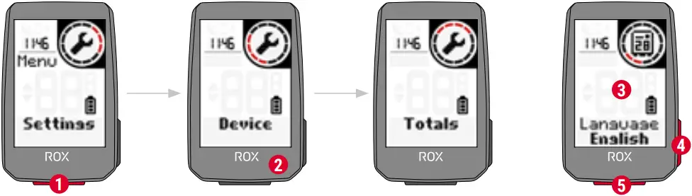 SIGMA ROX20 - SETTINGS 1