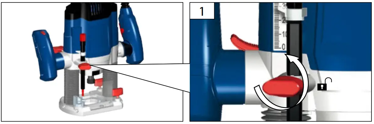 Starting-up the machine