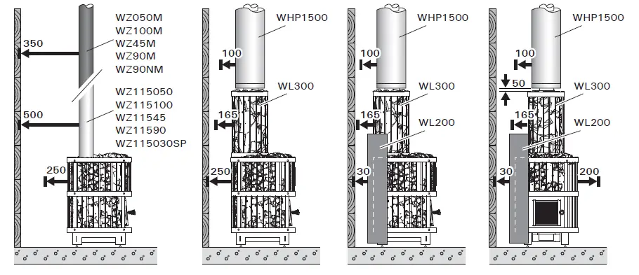 EAC WL300 Smoke Pipe Cover With stones fig 5