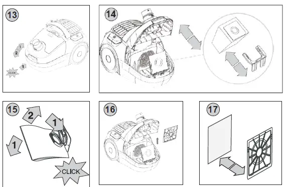 eta PRETO Electric Floor Vacuum Cleaner fig 8