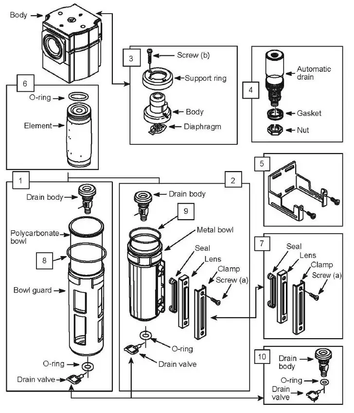Clarke-CAT181-Coalescing-Air-Filter-fig-4