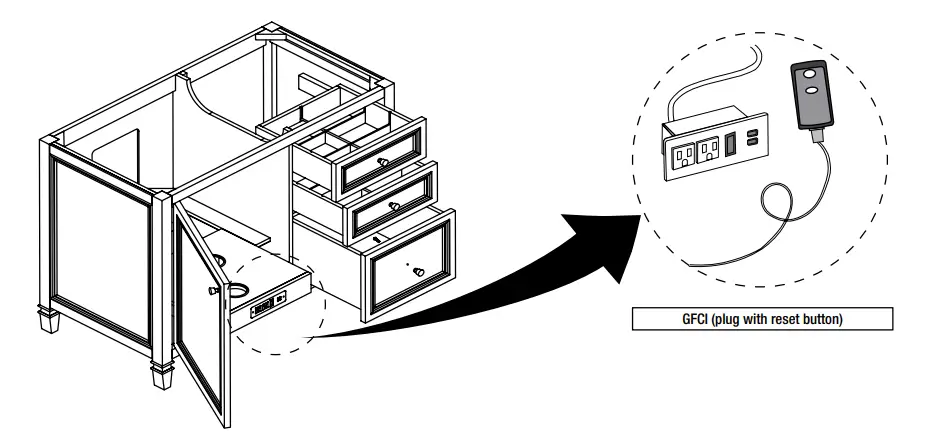 THE HOME DEPOT Caville 72 Inch Double Vanity Instruction FIG 3
