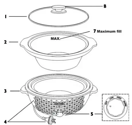 mistral MPSC220W 5.6 Litre Slow Cooker-fig2