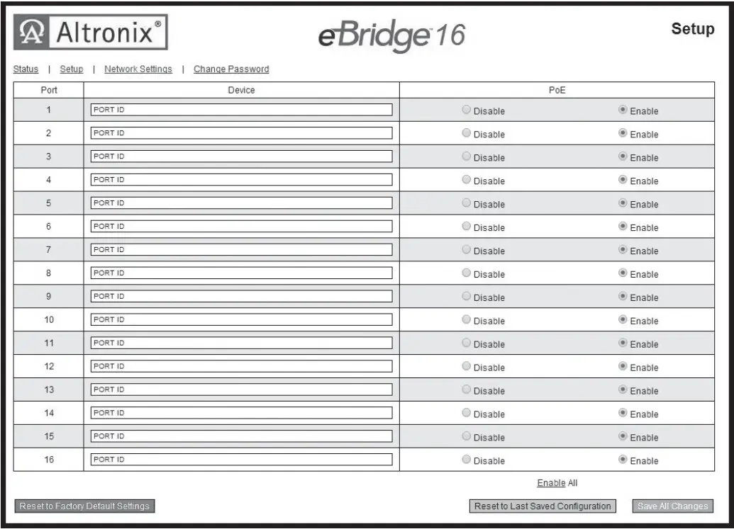 Altronix eBridge16PCRX Sixteen (16) Channel IP over Coax Receiver - fig 4