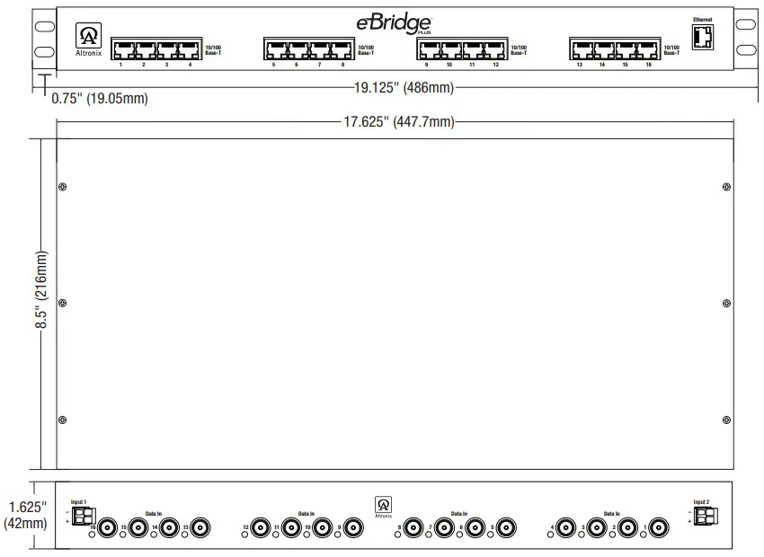Altronix eBridge16PCRX Sixteen (16) Channel IP over Coax Receiver - fig 6