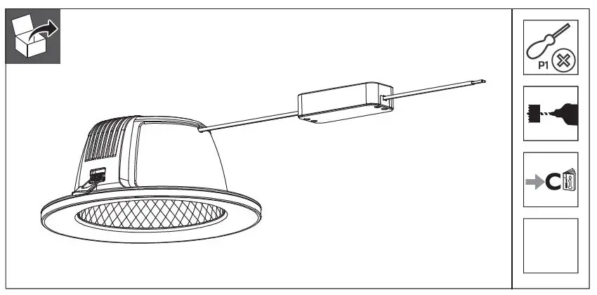 PHILIPS DN070B Ledinaire LED Downlight FIG 1