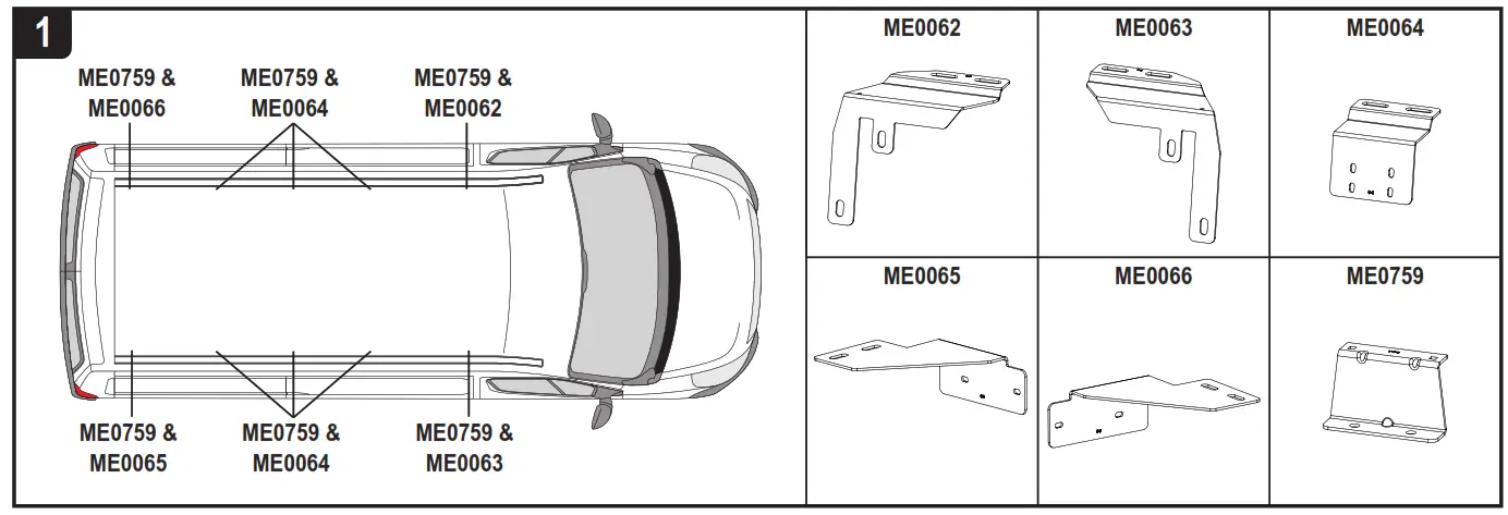 VANGUARD VG2865 Ulti Bar Van Roof Bars - fig