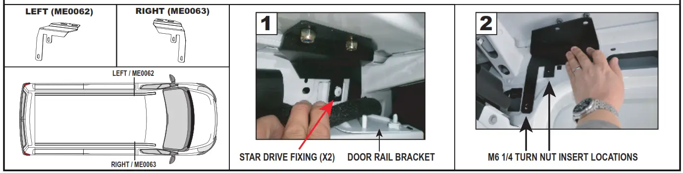 VANGUARD VG2865 Ulti Bar Van Roof Bars - screws
