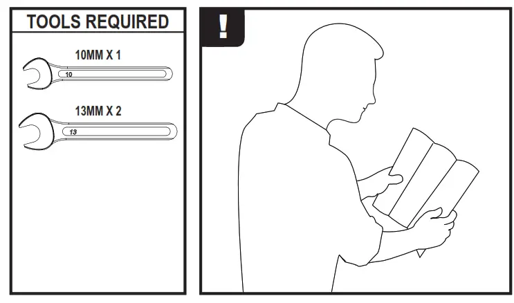 VANGUARD VG2865 Ulti Bar Van Roof Bars - tools