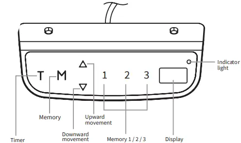 VIVO-DESK-V133E-Black-Electric-Dual-Motor-Desk-Frame-Controller-FIG-1