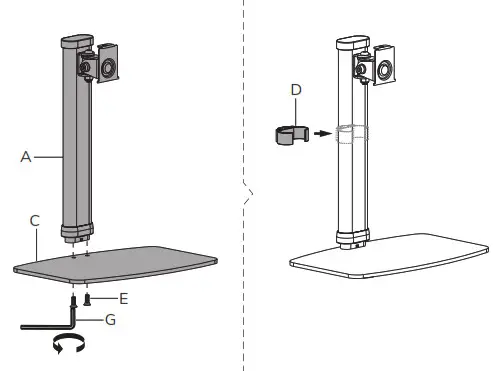 Neomounts FPMA-D890 Monitor Desk - STEP 1