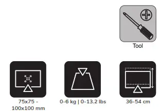 Neomounts FPMA-D890 Monitor Desk - tools