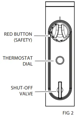 VULCAN V336HB Heavy Duty Range - button located