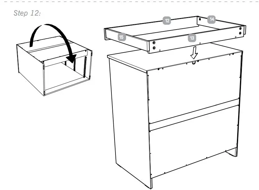 Silver Cross 1122920 Bromley Dresser Instruction Manual - How to Install 12