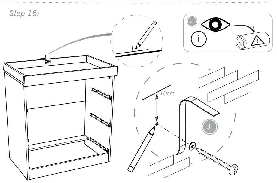 Silver Cross 1122920 Bromley Dresser Instruction Manual - How to Install 16