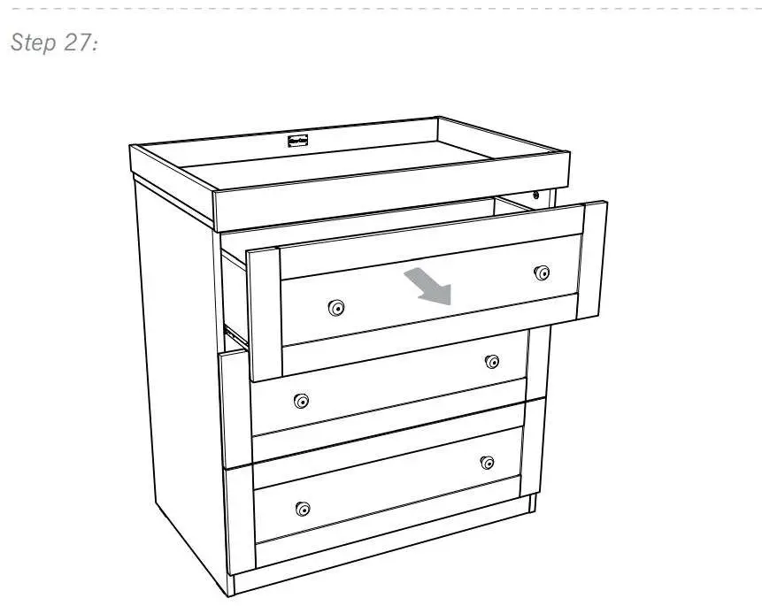 Silver Cross 1122920 Bromley Dresser Instruction Manual - How to Install 27