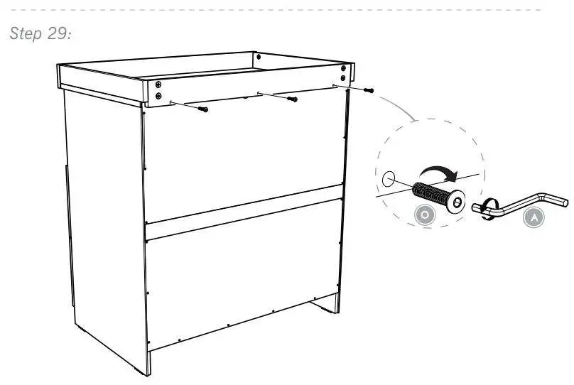 Silver Cross 1122920 Bromley Dresser Instruction Manual - How to Install 29