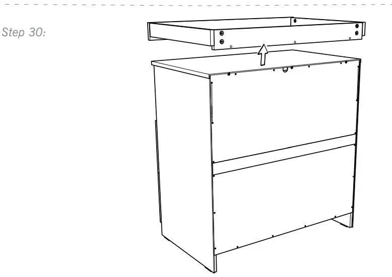 Silver Cross 1122920 Bromley Dresser Instruction Manual - How to Install 30