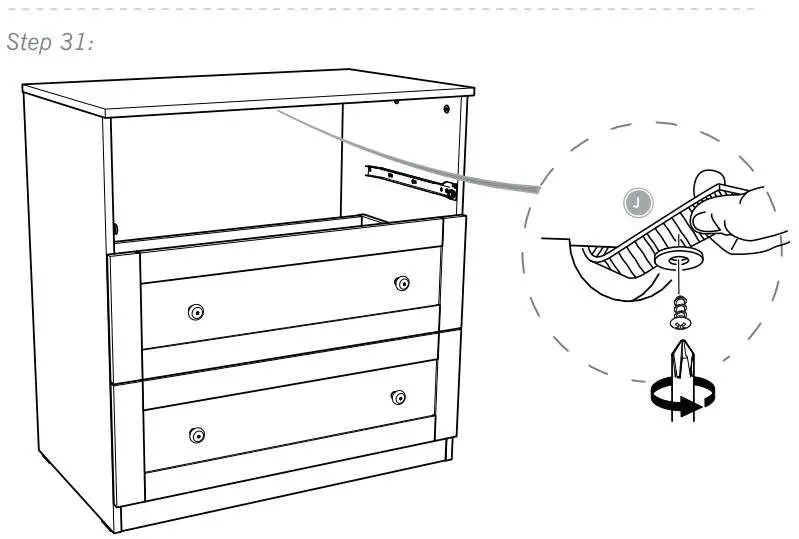 Silver Cross 1122920 Bromley Dresser Instruction Manual - How to Install 31