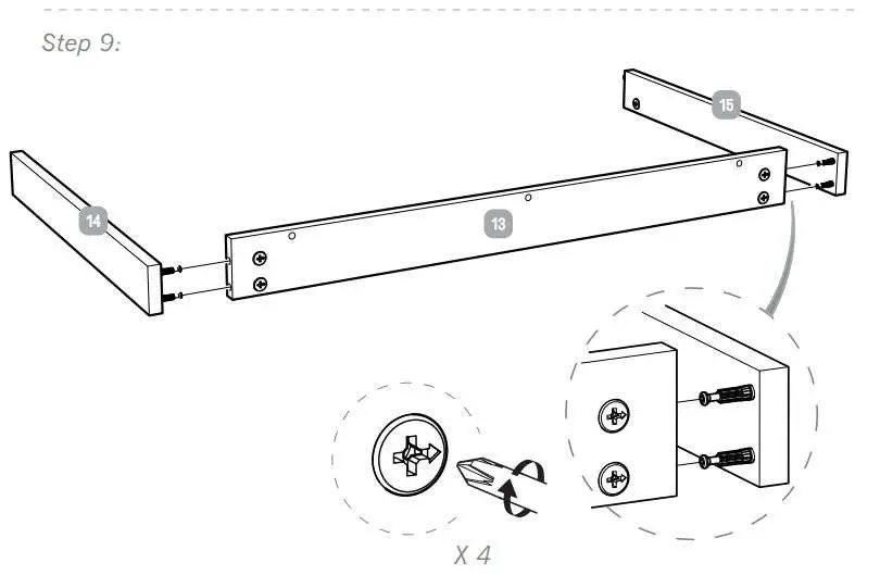 Silver Cross 1122920 Bromley Dresser Instruction Manual - How to Install 9