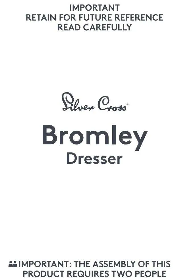 Silver Cross 1122920 Bromley Dresser Instruction Manual