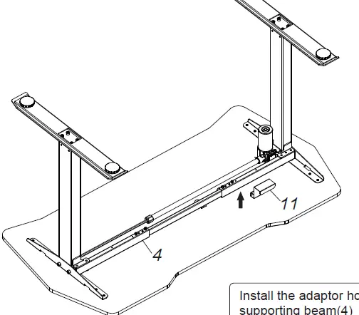 WORK SPACE GD1400-F Height Adjustable Gaming Desk 11