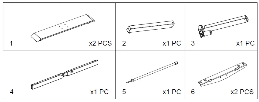 WORK SPACE GD1400-F Height Adjustable Gaming Desk 4