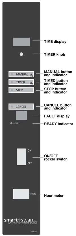 groen SSB 3E SmartSteam100 Convection Steamer Electric - Controls