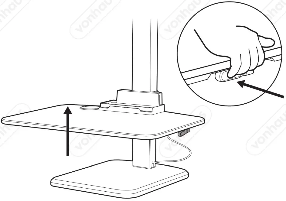 VonHaus 3000167 Multiple Monitor Sit Stand Workstation Converter - Figure 10