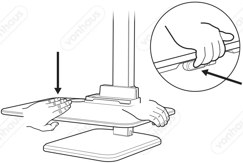 VonHaus 3000167 Multiple Monitor Sit Stand Workstation Converter - Figure 11