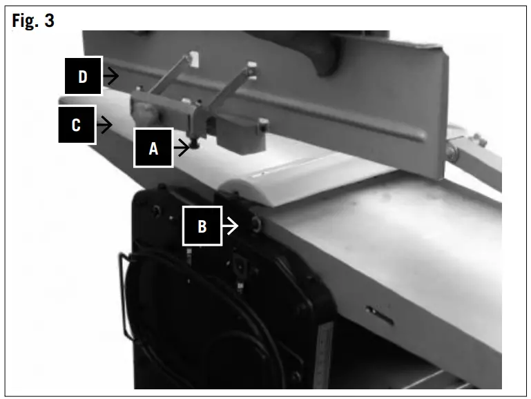 scheppach HMS850 Planer Thicknesser Fig7