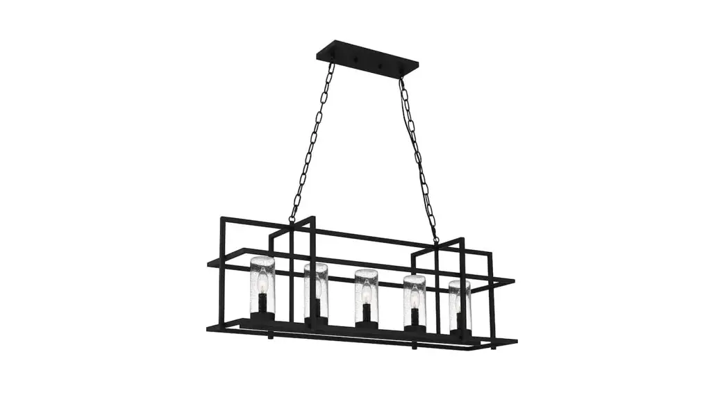 Quoizel Dmn537ek Damien 5-light Earth Black Linear Chandelier Instruction Manual