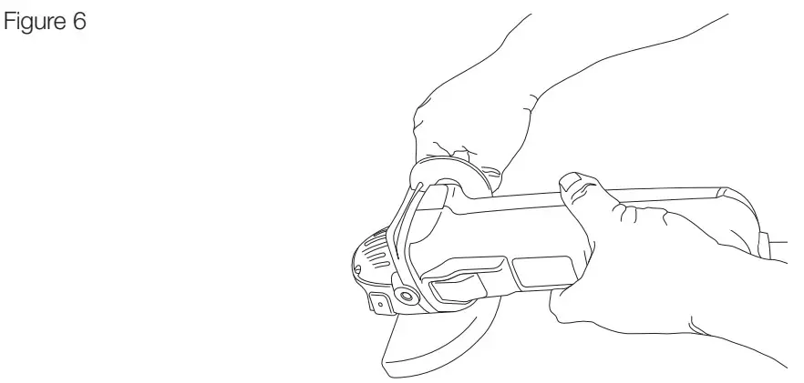 DEWALT DWE4056 Corded 800w Angle Grinder - Figure 5