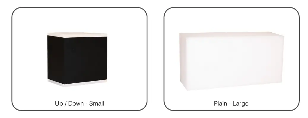 YBU5W3K YBU Eurotech Cube Bulkhead Wall Light 1