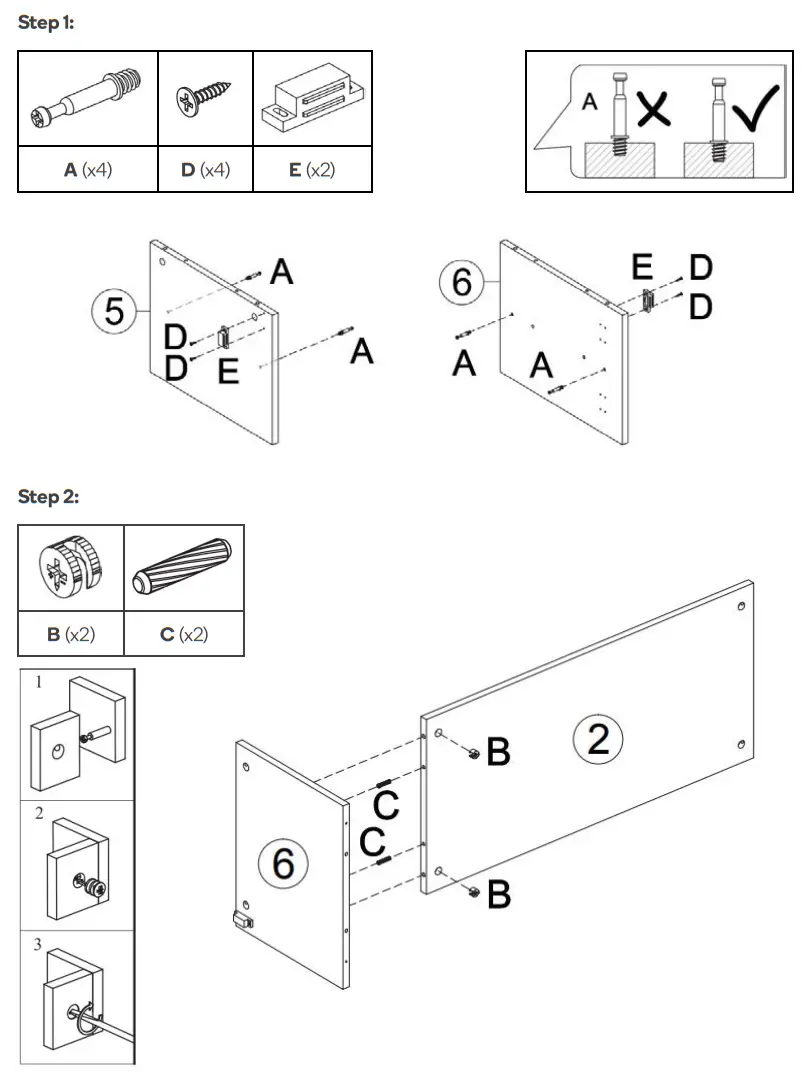 kogan SLEDWAETUBA Edward Entertainment Unit - ASSEMBLY
