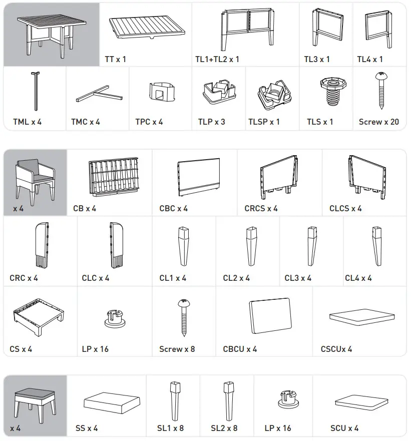 KeTeR 17204120 Columbia Dining 9 Pieces Set - figure 2
