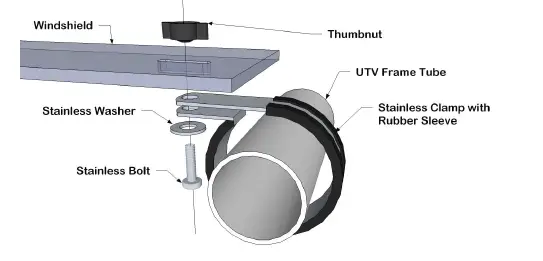 FALCON RIDGE CFMOTO ZForce Aero-Vent Front Windshield FIG (3)