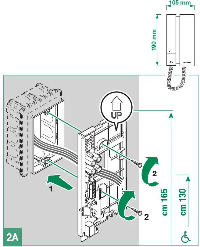 COMELIT KCA0061 2-Wire Analog Ciao-Mini Single-Family Audio Kit 08