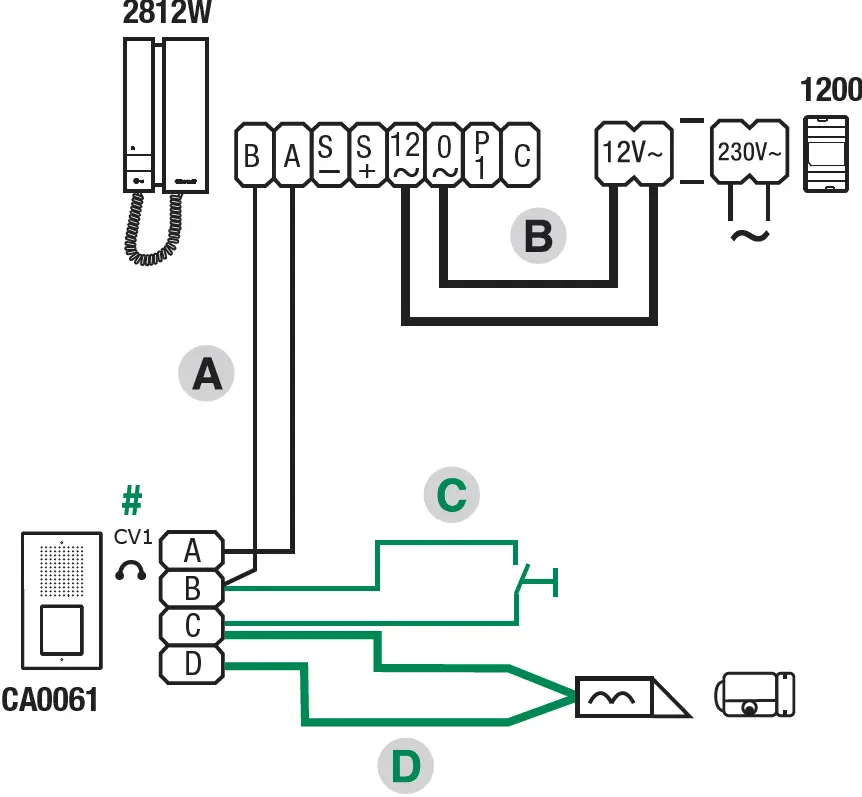 COMELIT KCA0061 2-Wire Analog Ciao-Mini Single-Family Audio Kit 18