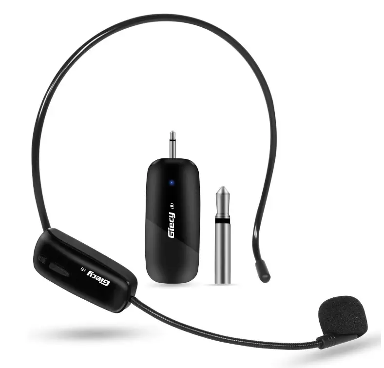 Giecy Wireless Microphone UHF Wireless Headset Mic System