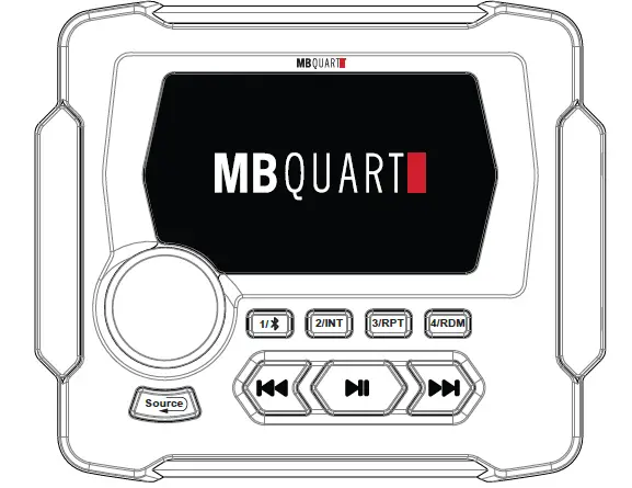 MB-QUART-GMR-LED-AM-FM-USB-Bluetooth-Multimedia-Controller-for-Off-Road-and-Marine-product
