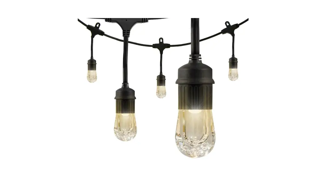 Jasco 31662 Classic Led Café Lights 12 Acrylic Bulbs, 24ft Installation Guide