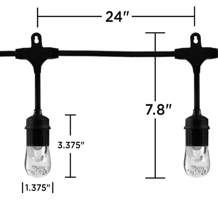 JASCO 31662 Classic LED Café Lights - Installation Recommendations